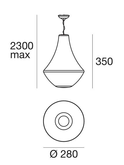 Lampa Wisząca MA&DE Monarque 8022