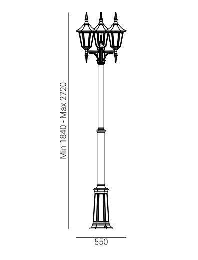 Lampa stojąca Norlys Modena 303B