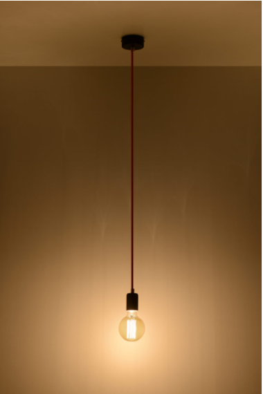 Lampa wisząca Sollux Lighting Edison czarna SL.0152