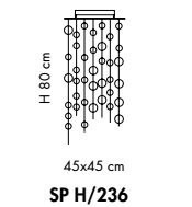 Plafon Sillux NIAGARA SP H/236 31 chrom