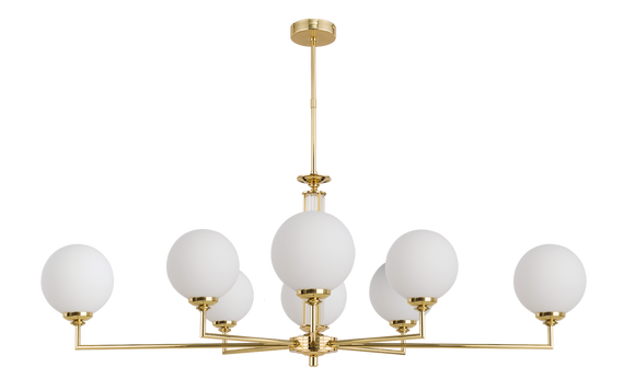 Żyrandol Kutek Mood Artu Glass ART-ZWL-8(Z)G