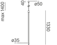 Aqform Qrled Lampa wisząca 59939-M942-D9-PH-12
