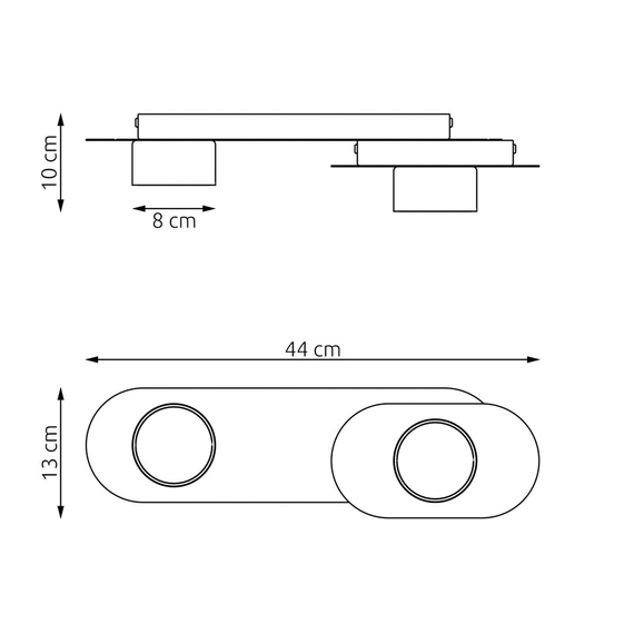 Plafon Emibig Stilo 2 Bl (1449/2)