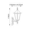Endon Kinkiet zewnętrzny 76548 Burford Sensor