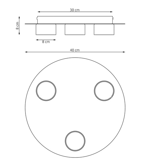 Lampa Wisząca Emibig Pixo 3 Bl (1443/3)