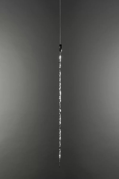 Lampa wisząca okrągła Sforzin Lafra Verticale 30 czarna