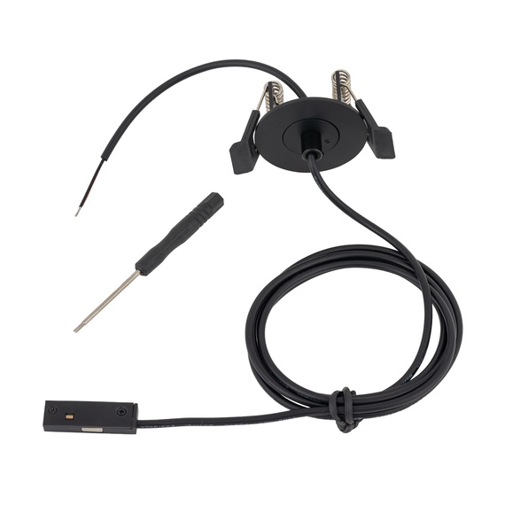 Zasilanie do zwieszanej szynyNowodvorski Nano Lvm Recessed Outside Power Supply Conductive Module For Suspension Track 11738