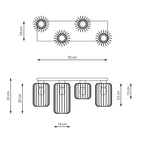 Emibig Barn 4 Bl (1367/4) Plafon