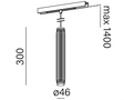 Lampa do szynoprzewodu Tube 3000K Aqform 16473-M930-WW-00-13