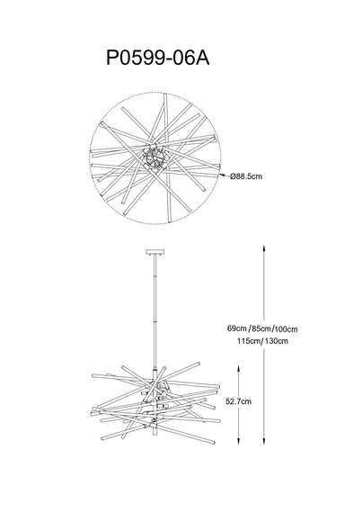 Lampa Wisząca Zuma Line Reykjavik 003064-031447