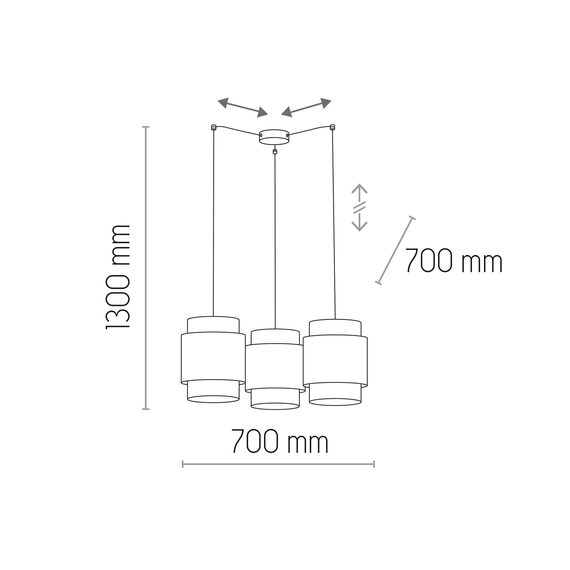 TK Lighting Lampa Wisząca Boho 6537