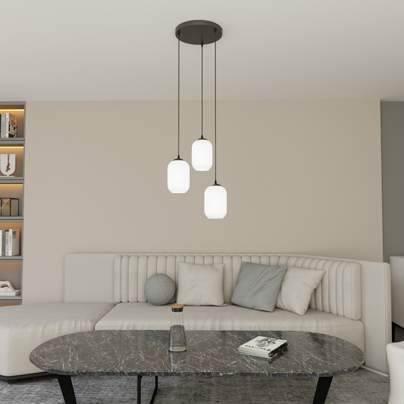 Żyrandol Emibig Verdi 3prem Bl Opal (1435/3PREM)