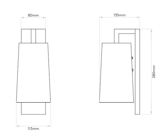 Kinkiet Astro Lago 1297002+5018001
