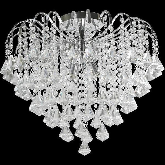 Plafoniera kryształowa Elem Belweder 5193/4 8C chrom