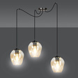 Wisząca lampa LEVEL 3 BL MIODOWY czarny (758/3) - Emibig