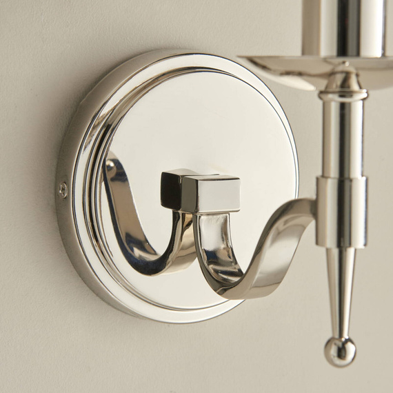 Interiors CA1W1N Lampa ścienna Stanford 1 Polerowany Nikiel