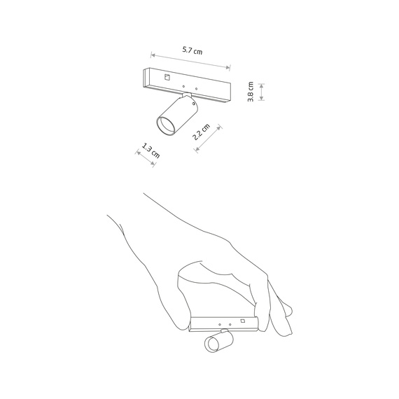 Lampa Do Szynoprzewodu Nowodvorski Nano - Lvm Spot Led 1W 11712