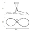 Lampa wisząca Mantra Nur XL 4980