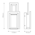 Eurofase Lampa ścienna QN-INIZIO-1W-BK Inizio