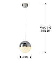 Lampa Wisząca Schuller Sphere 793412