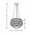 Lampa wisząca Zuma Line Tifanny P17127-4-1GD