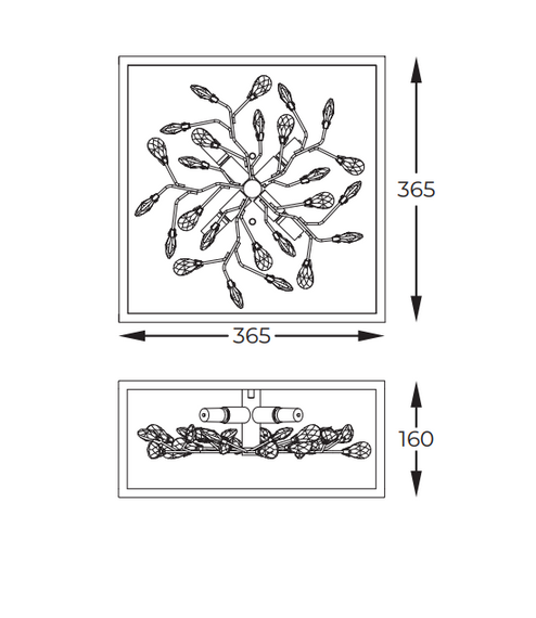 Lampa sufitowa Spring Zuma Line C0578-04A-B5V7