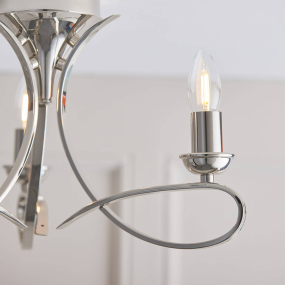 Interiors CA7P3N Lampa sufitowa Penn 3 Polerowany Nikiel