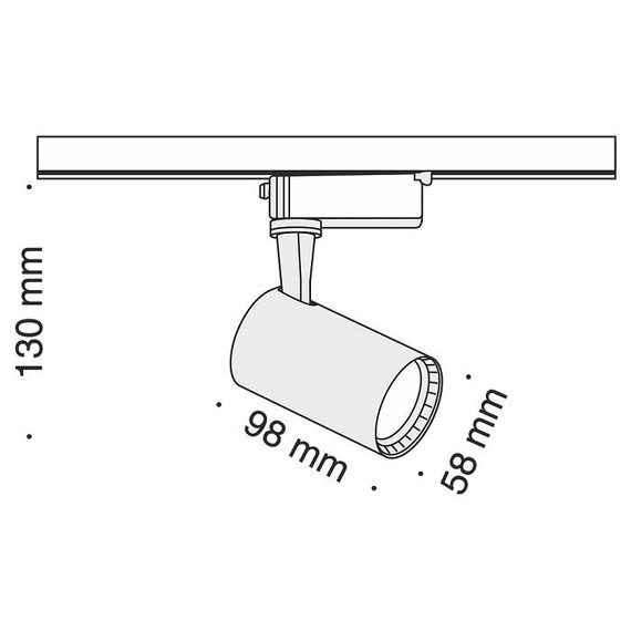 Reflektor do szyno przewodu Maytoni Track TR003-1-6W3K-W Barwa 3000 K