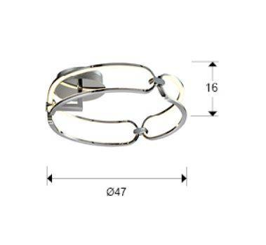 Lampa sufitowa Schuller Collette 786485 Dimmable