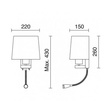 Novolux Exo Lampa ścienna Firenze 507A-Y05X1B-35  