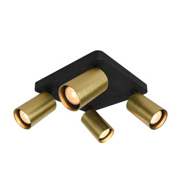 Italux Nesto SPL-23436-4S-BK-BRSS Plafon