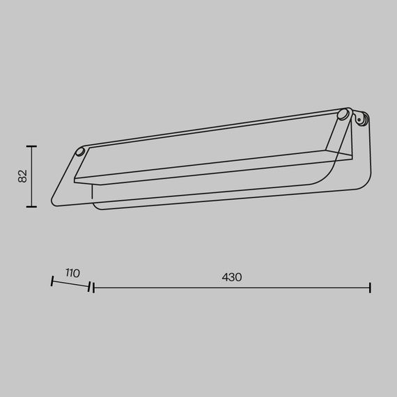 Oprawa Ścienna Maytoni Flat MOD296WL-L10BS3K