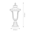 Lampa Stojąca CC3-S-BK Elstead Chicago