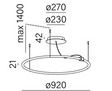 AQForm Buclo 59958-L930-D9-00-12 Lampa wisząca 