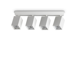Plafon Ideal Lux Dynamite Pl4 Linear Square Bianco 367422