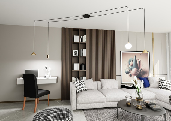 Lampa Wisząca Emibig Fuji 4 Gold (1350/4)