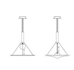 Lampa wisząca Axo Light Manto SP MAN070