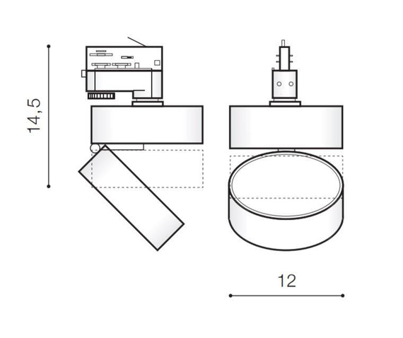 Reflektor do szynoprzewodu Azzardo Mona Track 3 Fazowy AZ4548 Biały