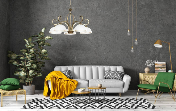 żyrandol WIVARA 5 GOLD złoty (149/5) - Emibig