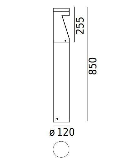 Lampa stojąca zewnętrzna Norlys 1321GR Oppland
