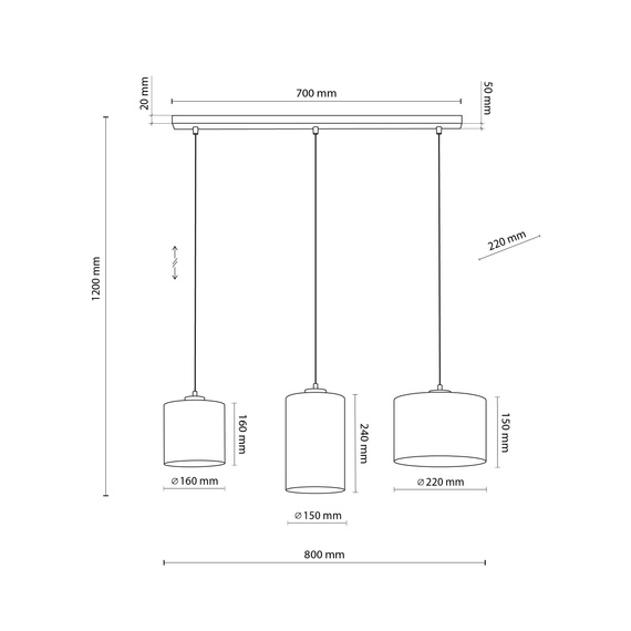 Zwis TK Lighting Juta 4954