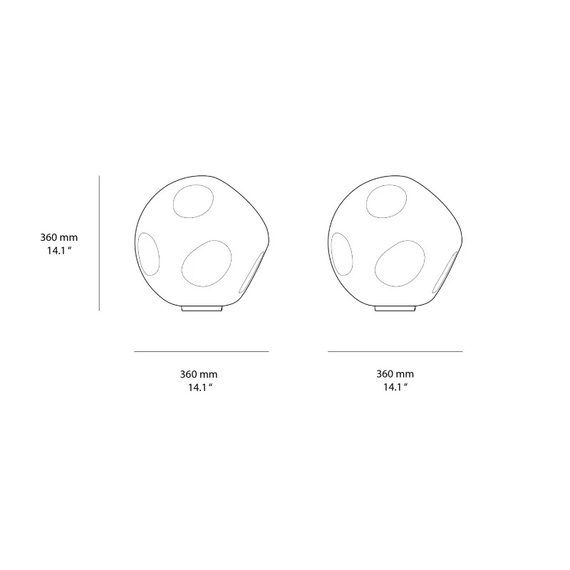 Lampka Nocna Foscarini Hoba Grande FN3250T1S0-10E00