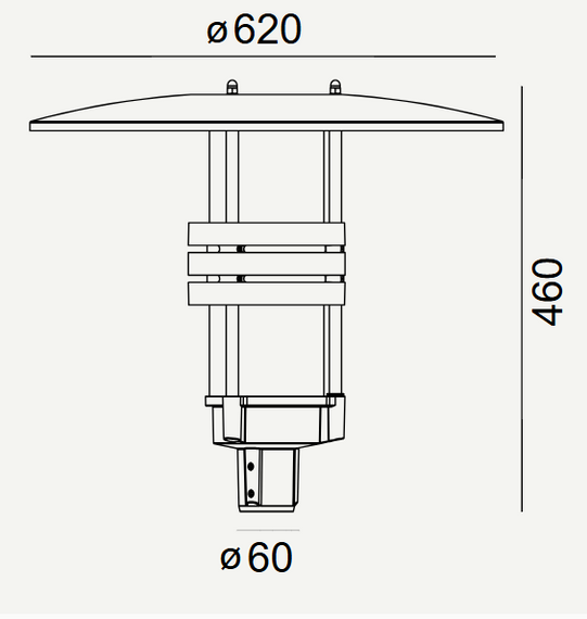 Norlys Lampa stojąca zewnętrzna Visby 577GR