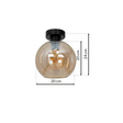 Lampa Sufitowa Milagro Sofia MLP6575 Amber