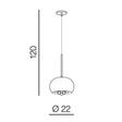 Lampa wisząca Azzardo Burn AZ3082