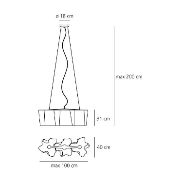 Nowoczesna lampa wisząca Artemide Logico 0455020A