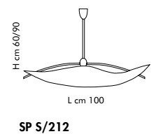 Lampa Wisząca Sillux FIRENZE SP S/212 bursztynowy/miedziany 100 cm