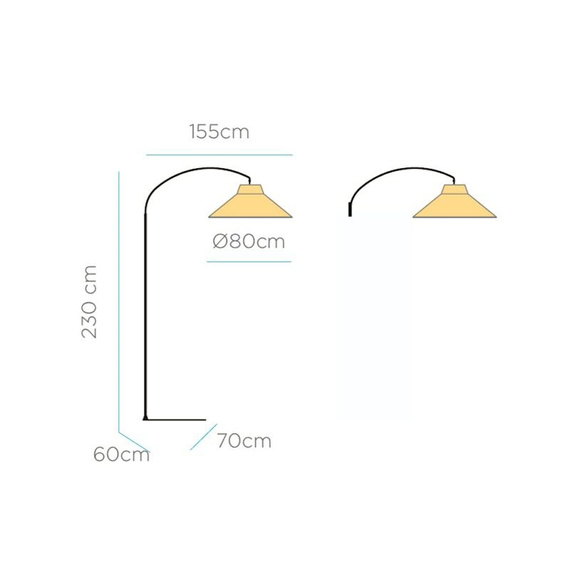 Lampa Podłogowa Moosee Niza LUMNIZ230BXWLNW
