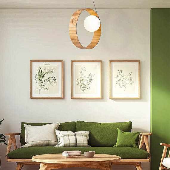Accord Lighting Sfera QN-SFERA-1P-TEAK Lampa Wisząca