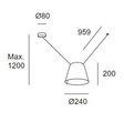 Lampa wisząca LEDS Attic 00-7393-05-05 Grok